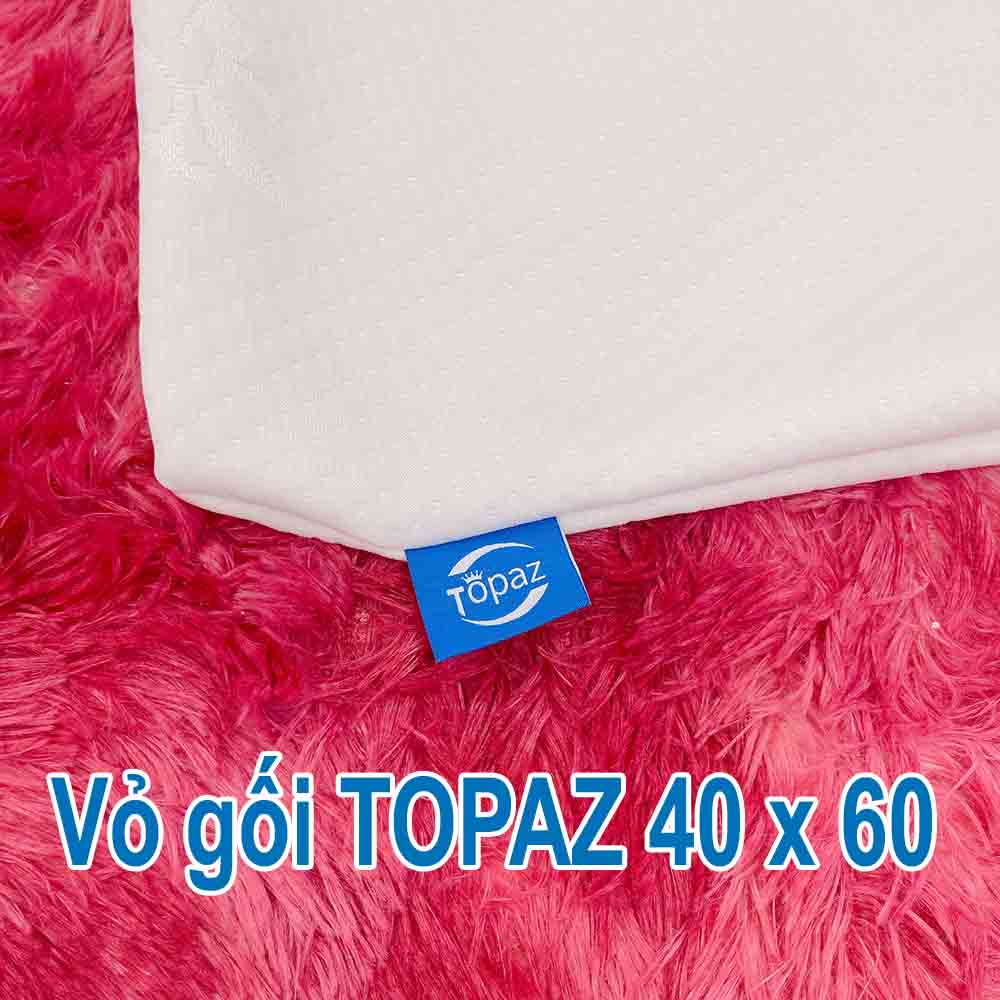 Vỏ gối sơ cua thay thế cho gối cao su non TOPAZ 40 x 60 cm